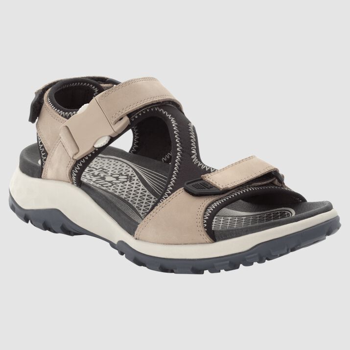 Sandalias Jack Wolfskin Rocky Path Lt Mujer Negros Mexico-5472698